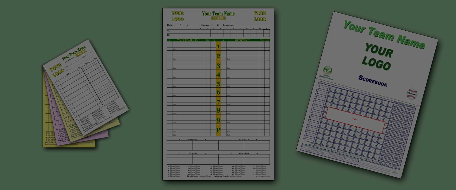 Baseball & Softball Lineup Cards