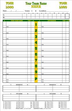 DYO Dugout Charts